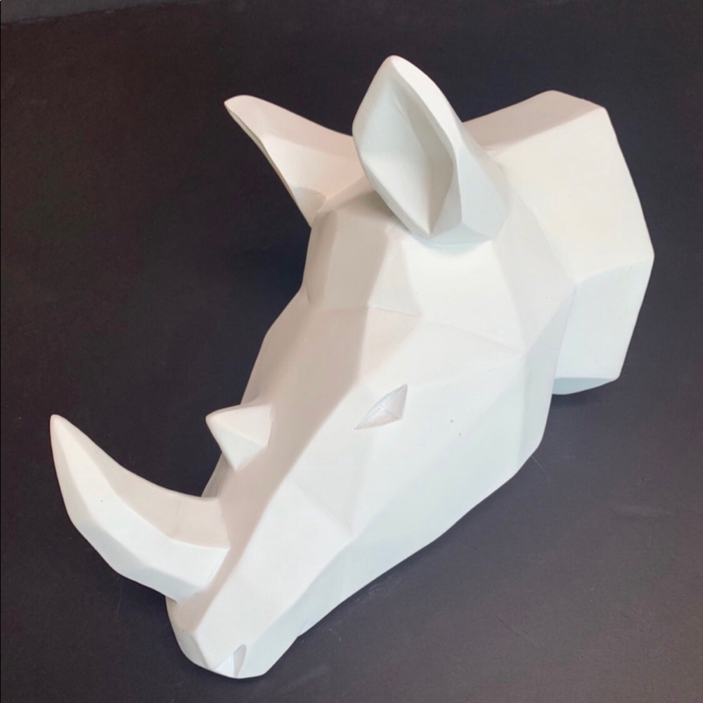 💥One Rhino Head Statue Wall Hanging - Picture 3 of 4